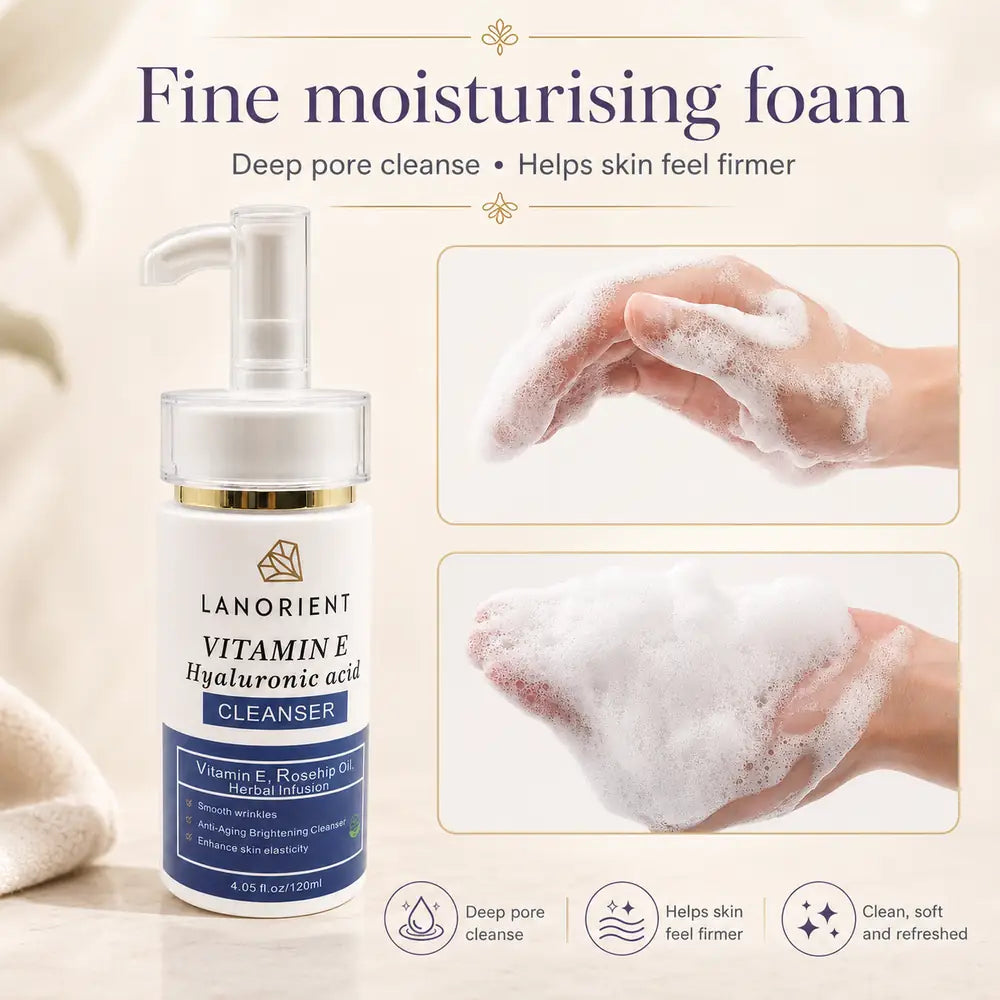 Skin by Flora facial cleanser fine moisturising foam and cleansing benefits