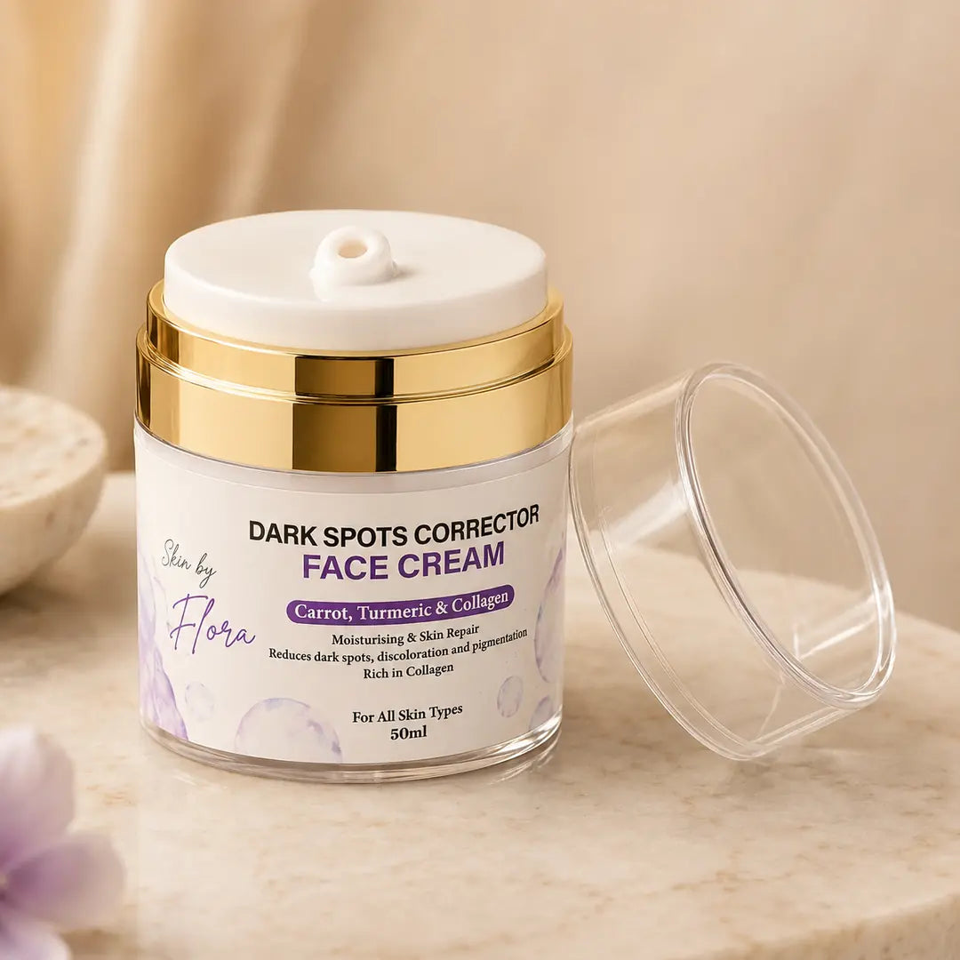 Skin by Flora Dark Spots Corrector Face Cream open dispenser