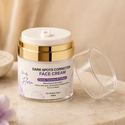 Skin by Flora Dark Spots Corrector Face Cream open dispenser