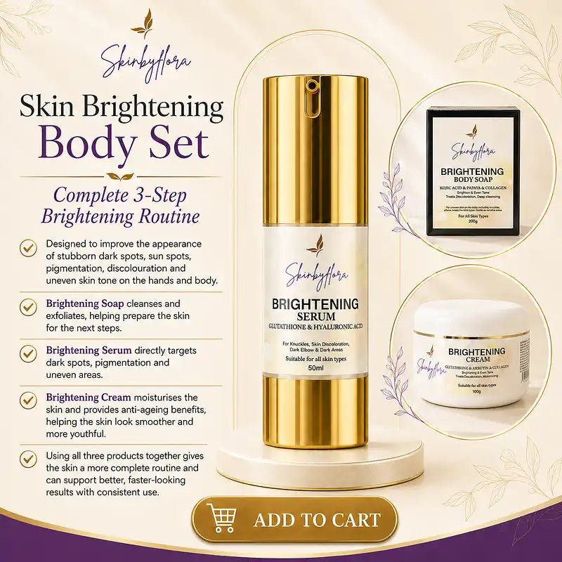 Skin by Flora complete brightening set with soap serum and cream