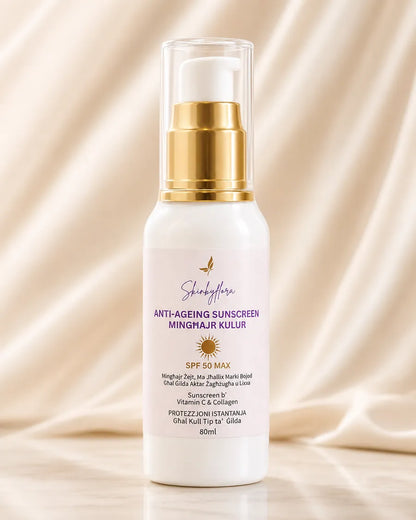 Skin by Flora Anti-Ageing Sunscreen SPF 50 Max without colour studio product image