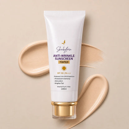 Skin by Flora Anti-Wrinkle Tinted Sunscreen SPF 90 with natural-looking tinted texture
