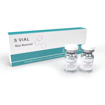 Skin Renewal 3% EGF Serum box with serum bottles