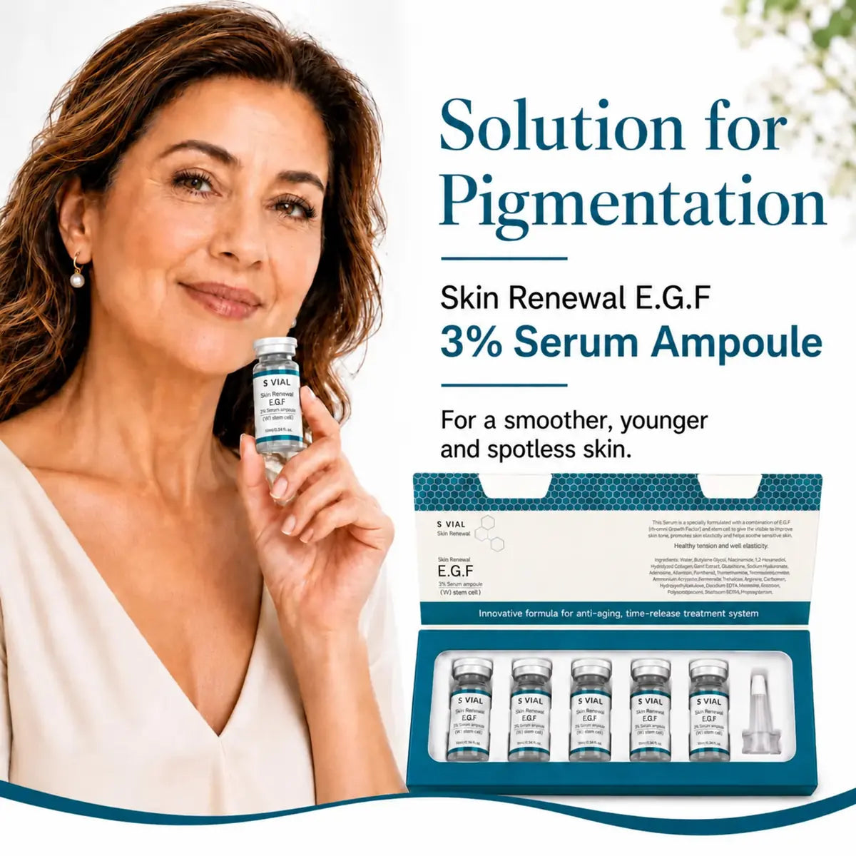 Skin Renewal 3% EGF Serum for the appearance of pigmentation